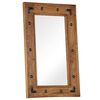 vidaXL Mirror Solid Acacia Wood 50x80 cm