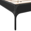 vidaXL Bed Frame without Mattress Black 150x200 cm King Size