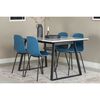 Venture Home Dining Chairs 2 pcs Arctic Plastic Black and Blue