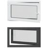 vidaXL Tilt & Turn Basement Window RISOR 100 x 60 cm PVC and Glass