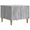 vidaXL Coffee Table Grey Sonoma 50 x 49 x 40 cm Engineered Wood