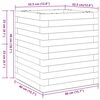 vidaXL Garden Planter White 40x40x46 cm Solid Wood Pine