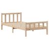 vidaXL Bed Frame without Mattress 75x190 cm Small Single Solid Wood Pine