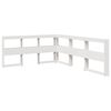 vidaXL Bookcase Bed without Mattress White 140x190cm Solid Wood Pine