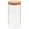vidaXL Storage Glass Jars with Cork Lid 6 pcs 1400 ml
