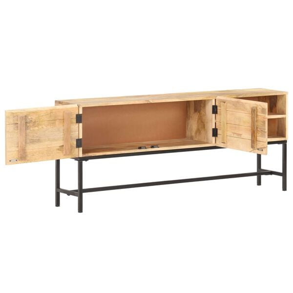 vidaXL Sideboard 145x30x60 cm Solid Mango Wood