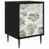 vidaXL Bedside Cabinet GOTHA Black Oak 36 x 33 x 51 cm Engineered Wood