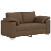 vidaXL Sofa 3 pcs Brown Fabric
