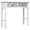 vidaXL Console Table Grey 90x30x77 cm Wood