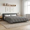 vidaXL Summer Duvet Quilted Light Grey 200 x 240 cm Microfiber