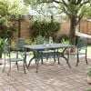 vidaXL 5 Piece Garden Dining Set Green Cast Aluminium