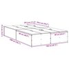vidaXL Storage Bed Frame Black Oak 120 x 200 cm Engineered Wood