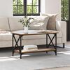 vidaXL Coffee Table Old wood 80 x 45 x 45.5 cm Engineered wood