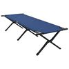 vidaXL Folding Camping Bed 2 pcs Blue 193 x 69 x 45 cm Oxford fabric