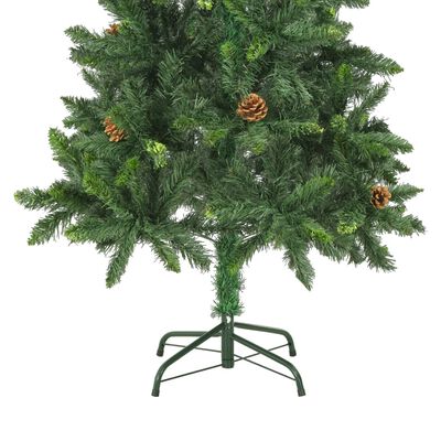 vidaXL Artificial Pre-lit Christmas Tree with Ball Set Green 150 cm