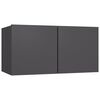 vidaXL 6 Piece TV Cabinet Set Grey Engineered Wood