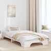 vidaXL Bed Frame White 80 x 200 cm Solid Pine Wood