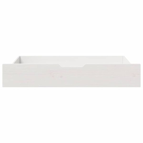 vidaXL Under-Bed Drawers 2 pcs White 90x55x17 cm Solid Wood Pine