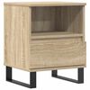 vidaXL Bedside Cabinet Sonoma Oak 40x35x50 cm Engineered Wood