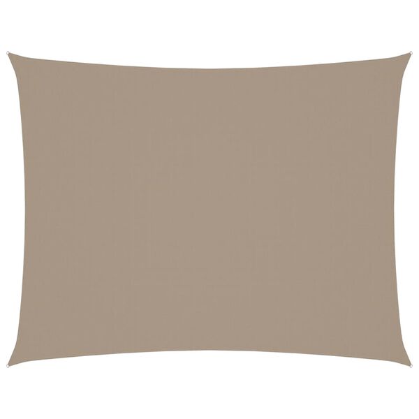 vidaXL Sunshade Sail Oxford Fabric Rectangular 4x6 m Taupe
