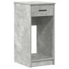 vidaXL Computer Tower Stand with Drawer Concrete Grey 35x45x77 cm