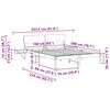 vidaXL Bed Frame with Headboard Brown 160 x 200 cm Solid Pine Wood
