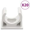 vidaXL Cable Trunkings with Clips &Oslash;25 mm 10 m PVC