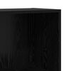 vidaXL Freestanding Bookshelf Black Oak 80 x 30 x 152 cm