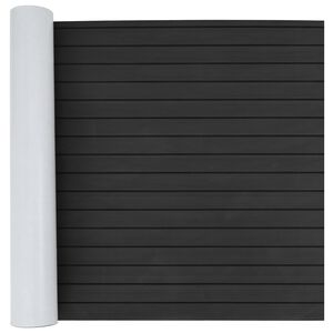 vidaXL Boat Mat Striped Dark Grey and Black 240 x 90 cm EVA