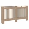 vidaXL Radiator Cover 2 pcs Brown 152 x 19 x 81.5cm Engineered Wood