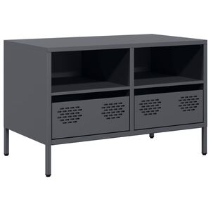 vidaXL TV Cabinet Anthracite 68x39x43.5 cm Cold-rolled Steel