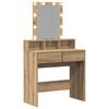 vidaXL Dressing Table Artisan oak 80 x 41 x 144.5 cm Engineered wood