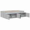 vidaXL Bed Frame with Drawer Grey Sonoma 80 x 200 cm Engineered Wood