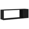 vidaXL TV Cabinet Set Black 100 x 24 x 63 cm Engineered Wood