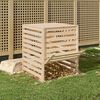 vidaXL Composter 82.5x82.5x99.5 cm Solid Wood Pine