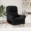 vidaXL Armchair Black 76 x 94 x 102 cm Sharpa Fabric