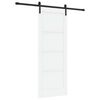 vidaXL Sliding Door 78 x 202 cm Engineered Wood White and Black