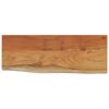 vidaXL Wall Shelf 80x30x3.8 cm Rectangular Solid Wood Acacia Live Edge