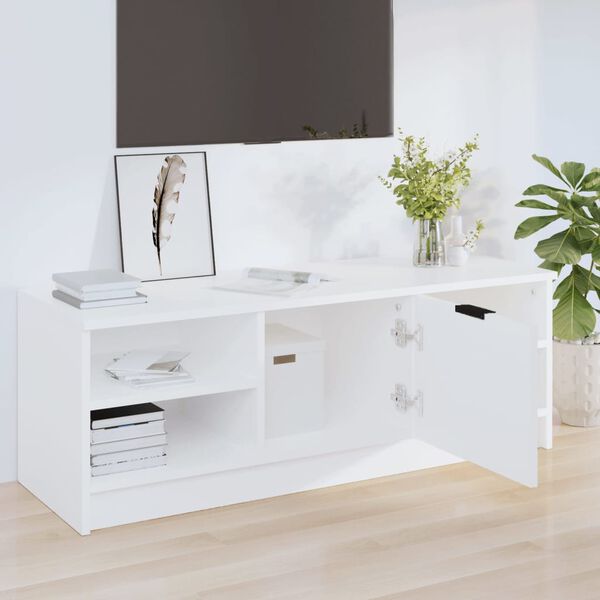 vidaXL TV Cabinet White 102x35.5x36.5 cm Engineered Wood