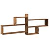 vidaXL Wall Shelf Old Wood 167.5x18x68 cm Engineered Wood