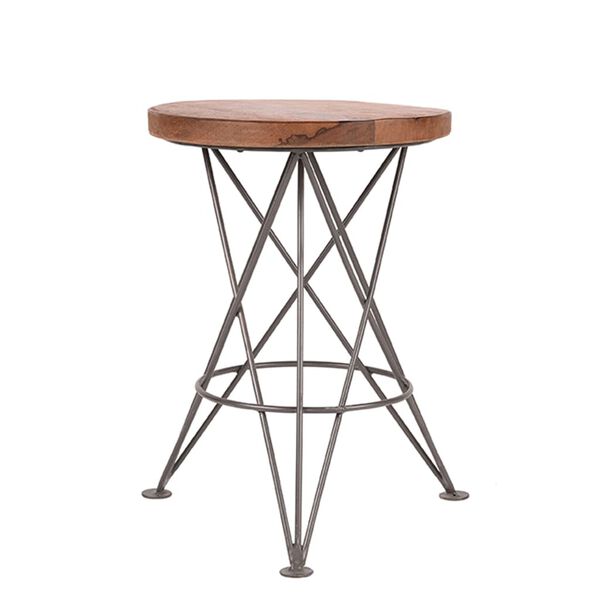 LABEL51 Stool Paris 35x52cm Grey