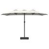 vidaXL Garden Parasol Sand 385 x 209 x 244 cm Polyester and Steel