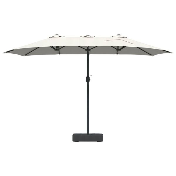 vidaXL Garden Parasol Sand 385 x 209 x 244 cm Polyester and Steel