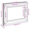 vidaXL Basement Window "RISOR" 80x50 cm Tilt&Turn DIN Left White