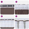 vidaXL Velvet Curtains with Curtains 2 pcs Brown 140 x 140 cm Velvet