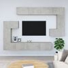 vidaXL Wall-mounted TV Cabinet Concrete Grey Engineered Wood