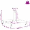 vidaXL Parasol Base Dark Grey 45 x 45 x 31.5 cm