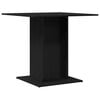 vidaXL Dining Table Black Oak 80x80x75 cm Engineered Wood