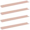 vidaXL Floating Shelf Wall-Mounted 4 pcs Pink 80 x 9 x 2.5 cm Steel