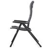 Campart Travel Camping Chair 2 pcs "Napoli" Anthracite 68x43.5x120 cm